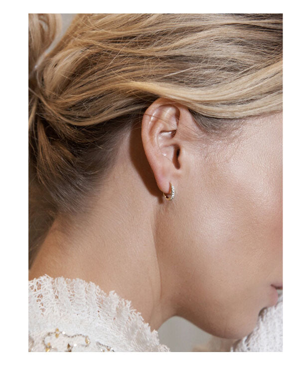 9ct Silverfilled Rose Gold Diamond Cut 15mm Sleeper Earrings – Grahams  Jewellers